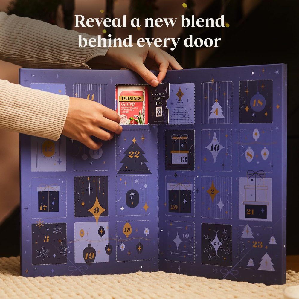 Twinings Luxury Advent Calendar 2024 Premium Tea Selection | Ideal Secret Santa Christmas Gift Idea For Women & Men | 48 Tea bags | 24 Delightful Green & Herbal Infusion Tea Bags - Image 6