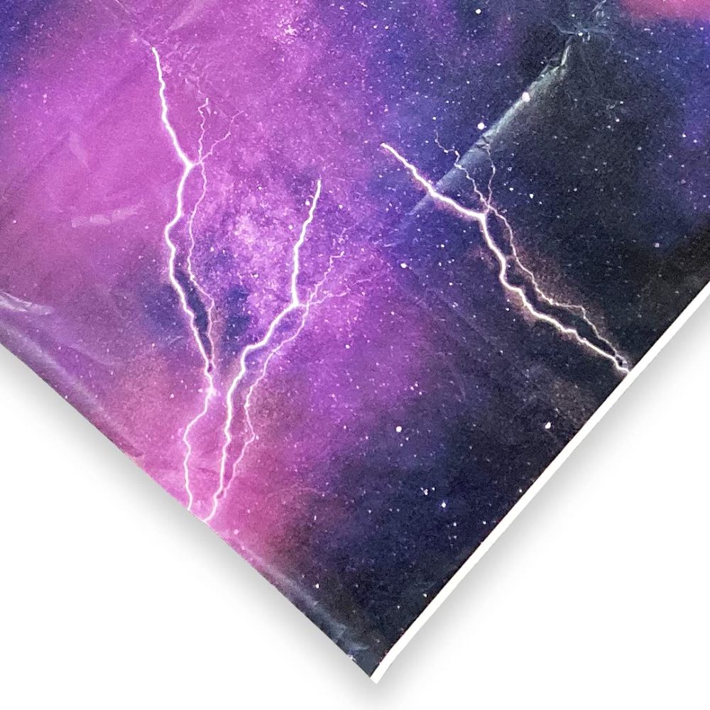 Kissymix Starry Night Table Cover Pack of 1-180cm x 120cm Recyclable Space Themed Table Cloth For Parties
