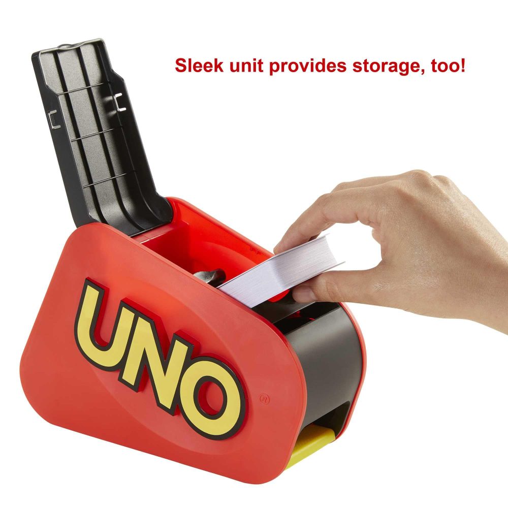 UNO Extreme Card Game Featuring Random-Action Launcher with Lights & Sounds & 112 Cards, Kid, Teen & Adult Game Night Gift Ages 7 Years & Older, GXY75 - Image 4