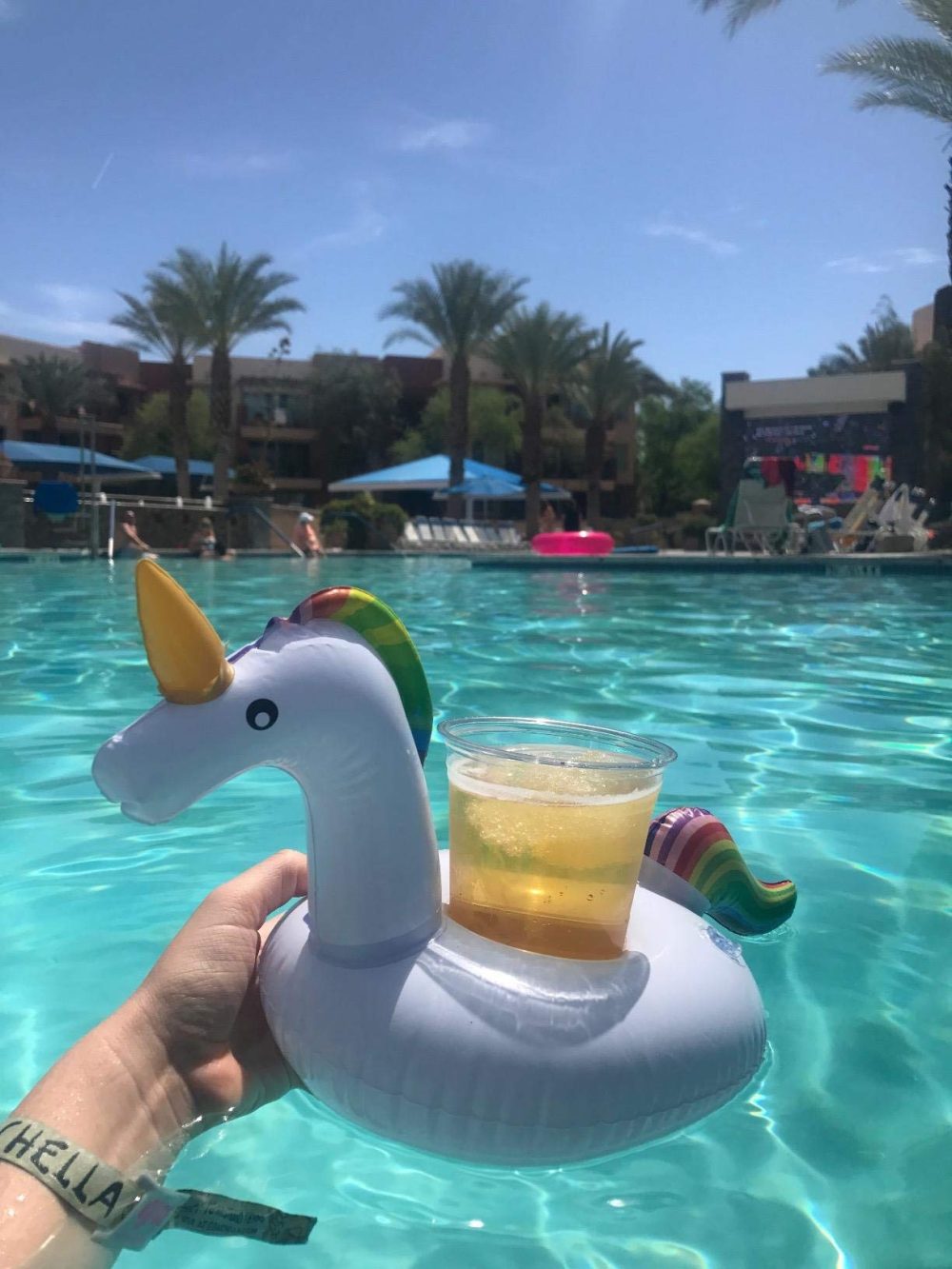 Inflatable Raft for Elf, Naughty Elf Accessories Props, Inflatable Drink Holders, Floating Cup Holders for Hot Tub, Flamingo Unicorn Drink Holder for Pool, & Repair Patches - Image 6