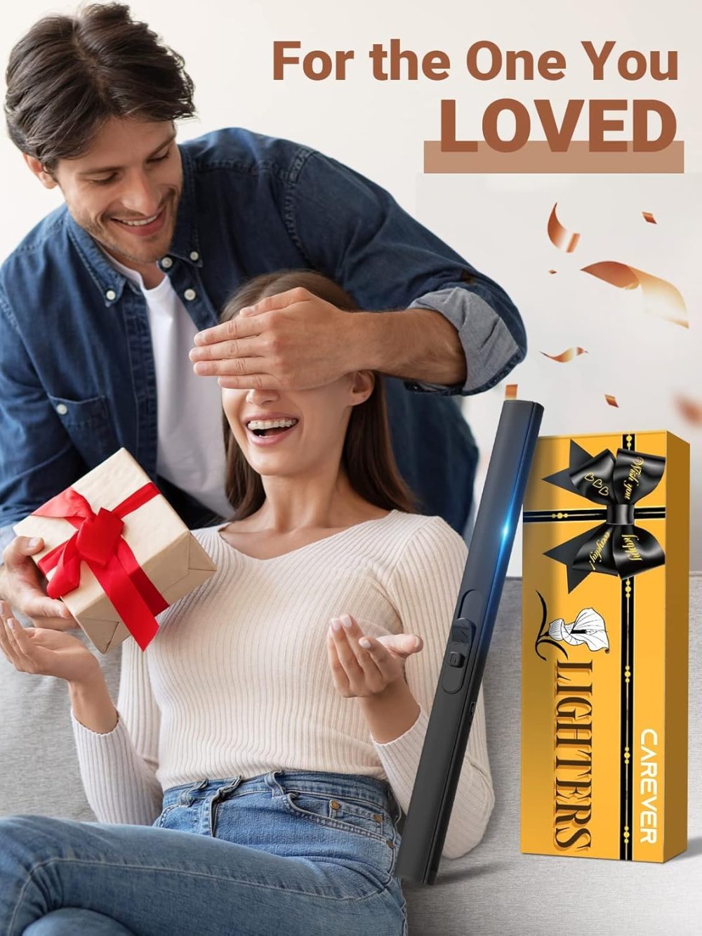 Stocking Fillers Women Candle lighter: USB C Electric Lighter Long Reach Rechargeable Plasma Arc Lighter, Xmas Secret Santa Gifts for Her Mum Ladies Gifts for Women - Image 8