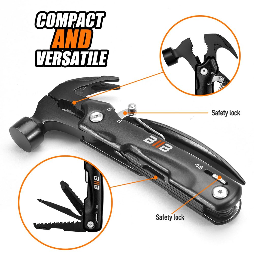 BIIB Gifts for Men, Multi Tool Mens Gifts for Christmas, Gifts for Dad Stocking Fillers for Men Christmas Gifts for Him, Birthday Gifts for Men, Secret Santa Gifts for Men, Gadgets Camping Accessorie - Image 5