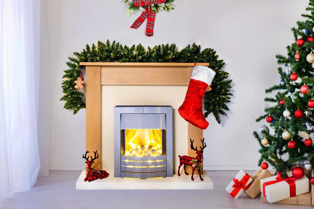 SHATCHI Large Traditional Father Christmas Deluxe Santa Stocking Velvet Fluffy Plush Sack for Kids Gift Bags Xmas Holiday Hanging Decorations 20X48CM, Red/White, 1pc - Image 6