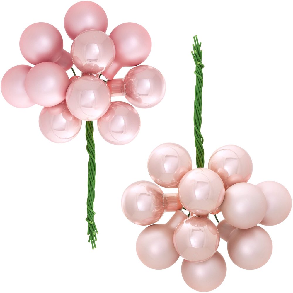 WeRChristmas Bauble, Baby Pink, 2.7 cm