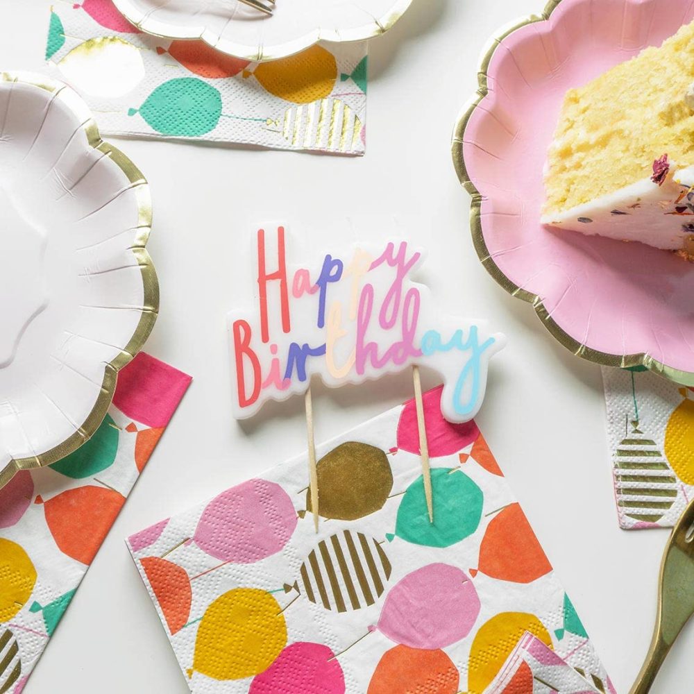 Talking Tables Pack of 12-Size 18cm Pretty Pink Paper Plates with Gold Foil Trim Ideal for Birthday or Afternoon Tea Party, PKPLATES, Pinkplates - Image 5