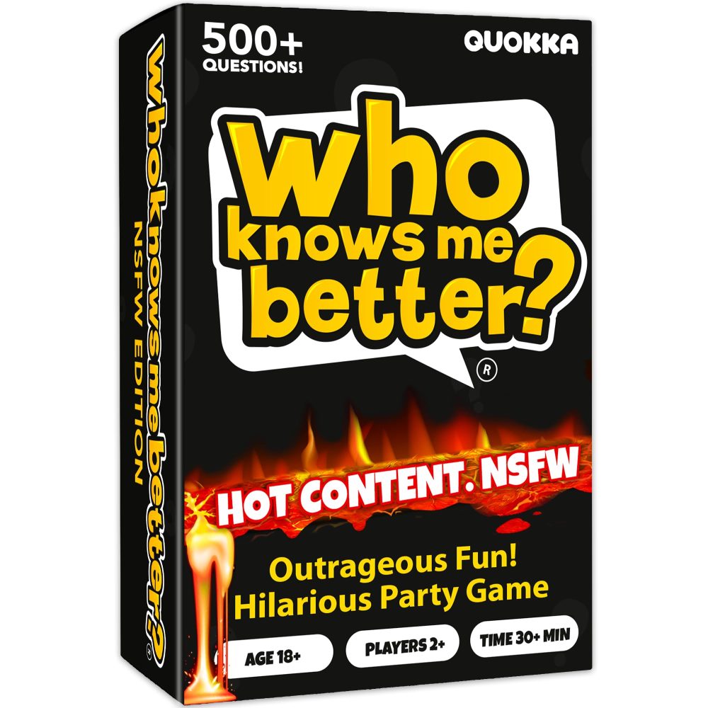 Card Games For Adults - Who Knows Me Better? NSFW Edition - Hilarious Party Game | Would You Rather? - Quiz Games For Adults Party