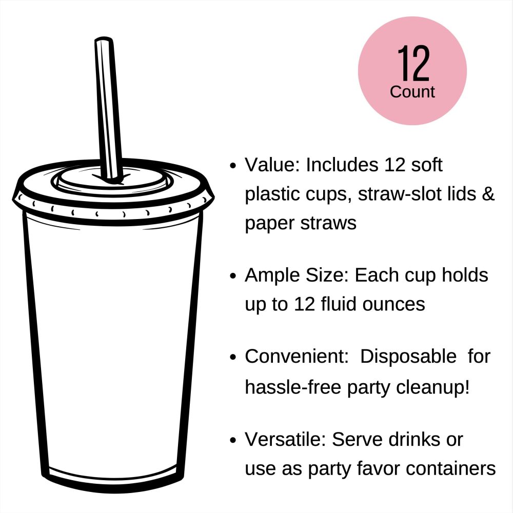 Bunny Rabbit Cups - 12 Set Garden Spring Baby Shower Birthday Party Supplies - Image 3