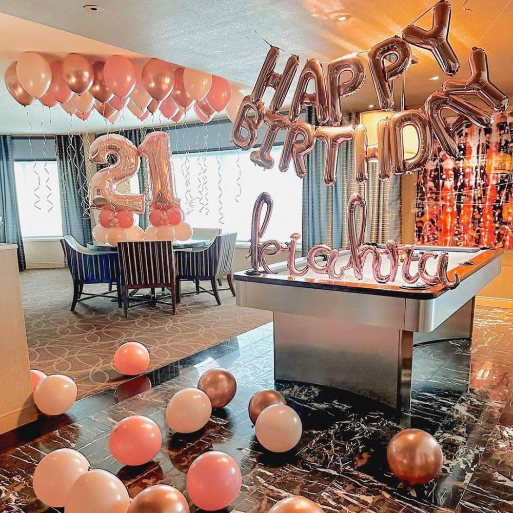 Rose Gold Number 12 Balloon, 40inch Foil Mylar Helium Large Number Balloons Birthday 21 Balloons for Girls Women 12th 21th Birthday Party Anniversary Decoration (Rose Gold, Number 12) - Image 3