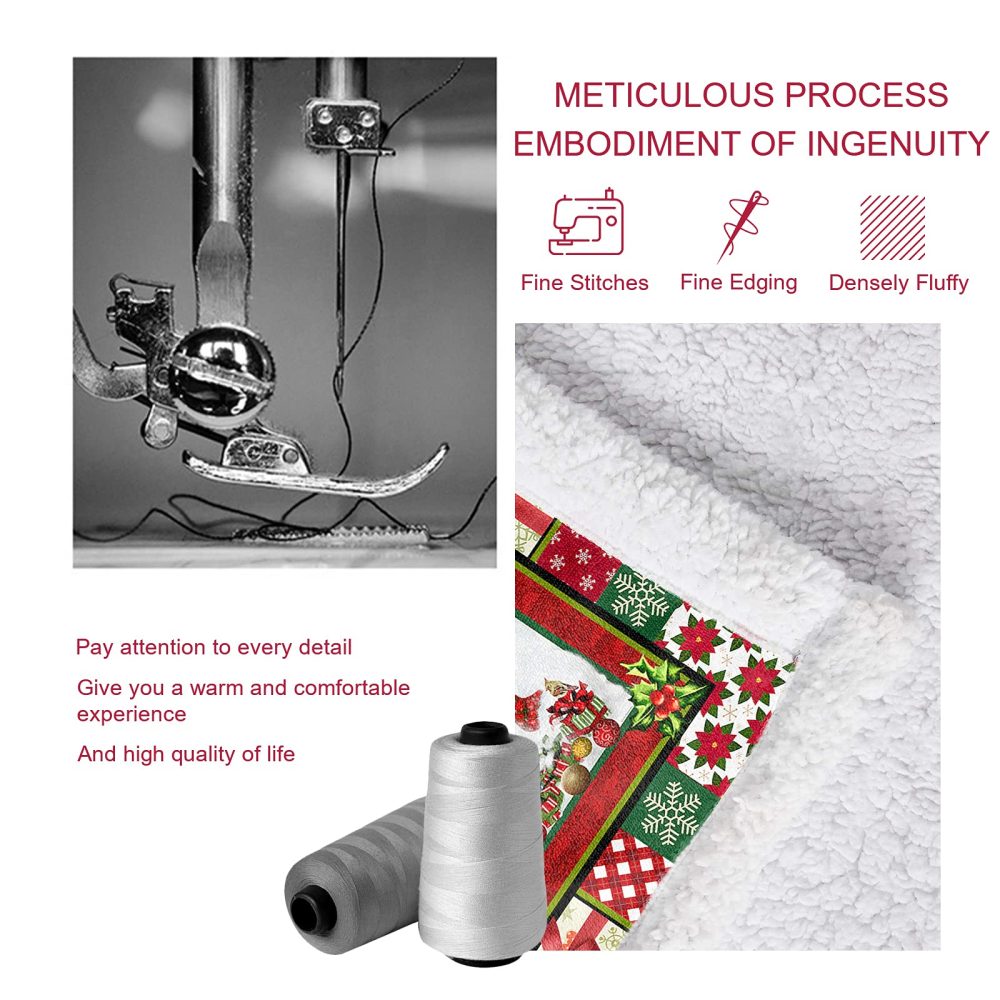 DJY Red Truck Throw Blanket Christmas Tree Snowman Printed Fleece Blanket Soft Warm Microfiber Solid Blanket for Bed, Couch and Travel 130x150cm - Image 4