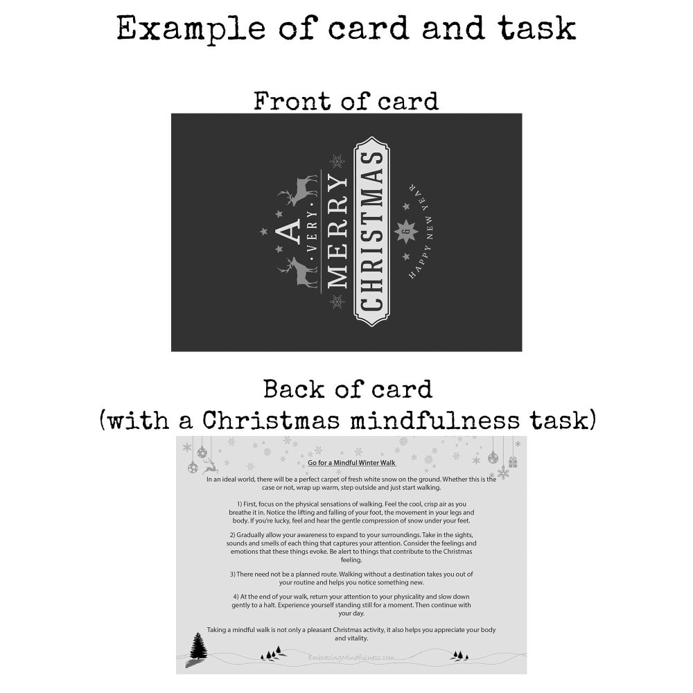 Embracing Mindfulness Mindfulness Advent Calendar - 24 Mindfulness tasks in a jar to help you enjoy and appreciate Christmas even more! - Image 7