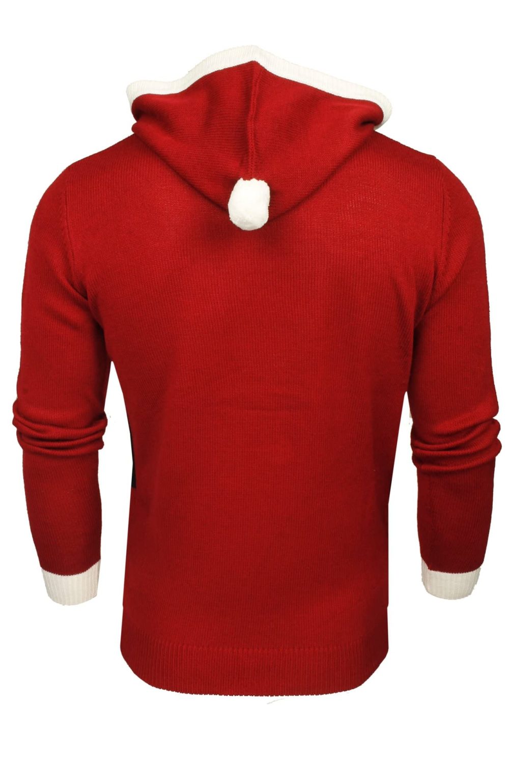 Xact Men's Novelty Hooded Christmas Jumper (Santa - Red) S - Image 2