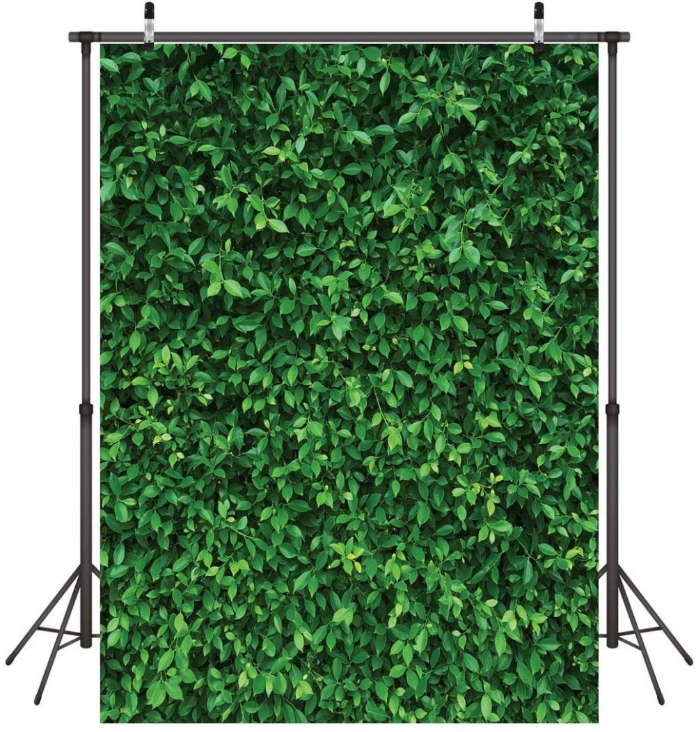 LYWYGG 5x7FT Green Leaves Photography Backdrops Nature Leaf Backdrop Birthday Background for Birthday Party Seamless Photo Booth Backdrop CP-87-0507 - Image 2