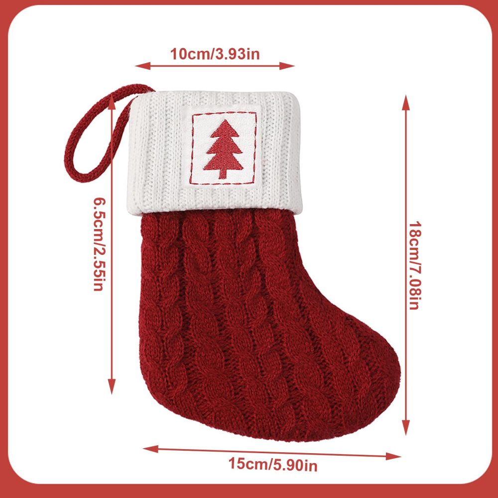 HOME'S FRIEND Monogram Christmas Stockings with Letters, Alphabet Decorations Stockings, Classic Personalized Stocking Decorations for Christmas Holiday Xmas Gift (A) - Image 6