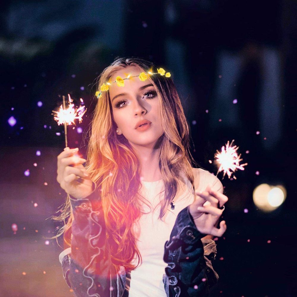 LED Flower Crown,12Pcs Light Up LED Flower Headband Luminous 10 Led Flowers Hair Bands Ladies Headdress for Holiday Christmas Halloween Glow Party Wedding Decor - Image 4