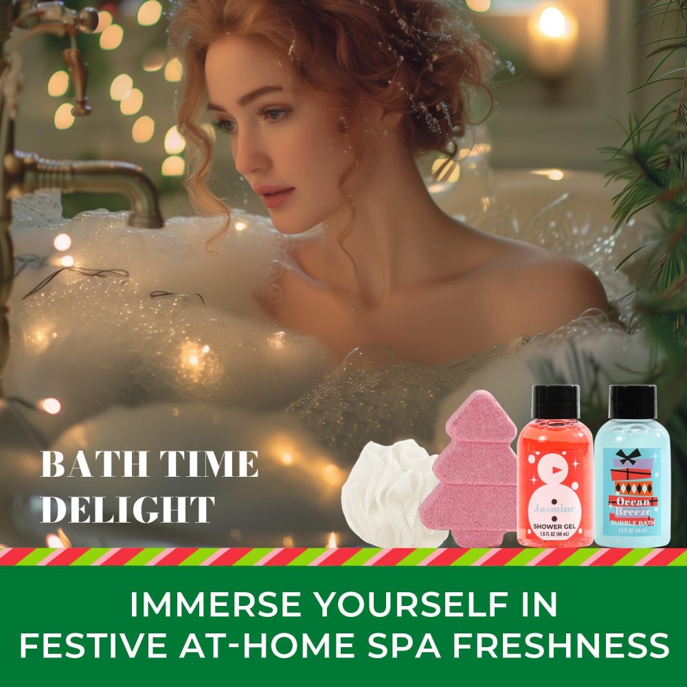 Advent Calendar 2024, 24pc Christmas Spa Gifts Set for Women, Hand Cream, Lotions, Bubble Baths,Christmas Tree Bomb Skincare Christmas Gift for Mum Ladies - Image 3