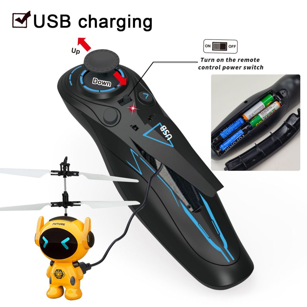 Flying Ball Robot Drone for Kids - Mini Induction Rc Flying Toy Boys Girls Gifts,Rechargeable Ball Drone Infrared Induction Helicopter for Indoor and Outdoor Games with Remote - Image 3
