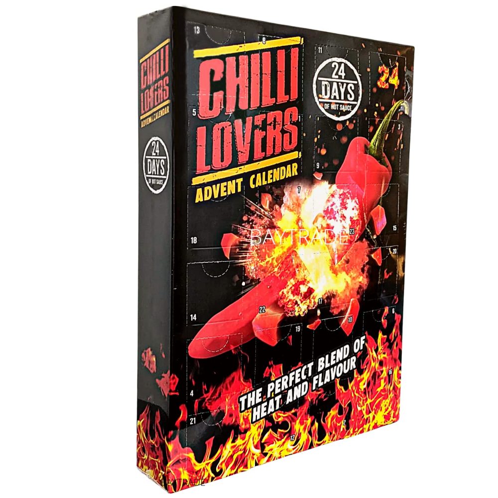 Chilli Advent calendar 2024-24 Days Chilli Sauce - Hot Sauce Advent Calendar 2024 - Christmas Food Advent Calendar Men Women Vegan Vegetarian - Advent calendar 2024 Christmas Adults