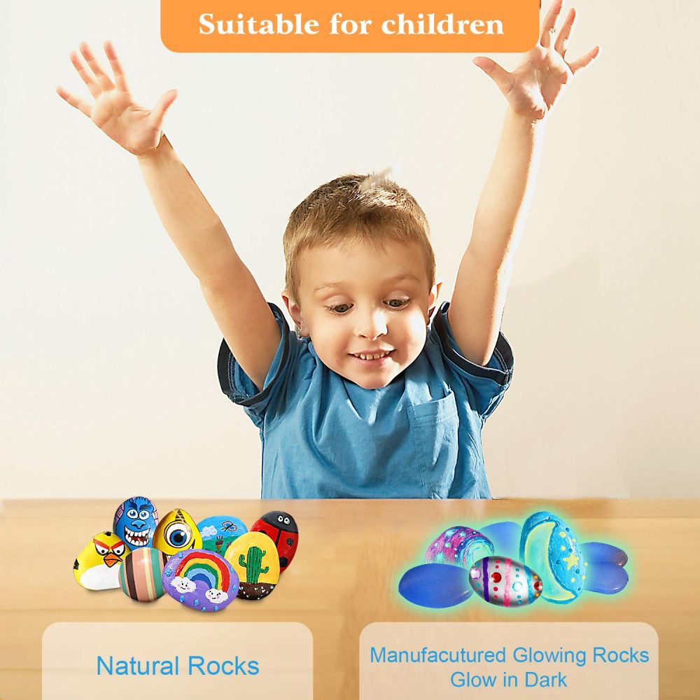Lekebaby Rock Painting Kit, Arts and Crafts for Kids, Creative Toys & Gifts & Presents for Boys Girls Age 3-12 Year Old - Image 5