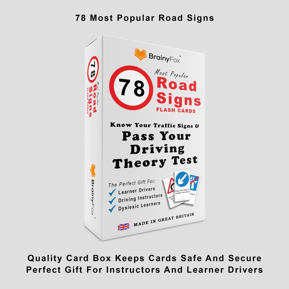 UK Driving Theory Test Kit: Includes The Highway Code Book 2024 UK + 78 Road Signs Flash Cards. Official DVSA & DVLA Book kit for 16th, 17th, 18th Teenage Girls & Boys Birthday Gifts - Image 2