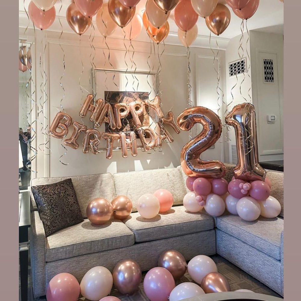 Rose Gold Number 12 Balloon, 40inch Foil Mylar Helium Large Number Balloons Birthday 21 Balloons for Girls Women 12th 21th Birthday Party Anniversary Decoration (Rose Gold, Number 12) - Image 4