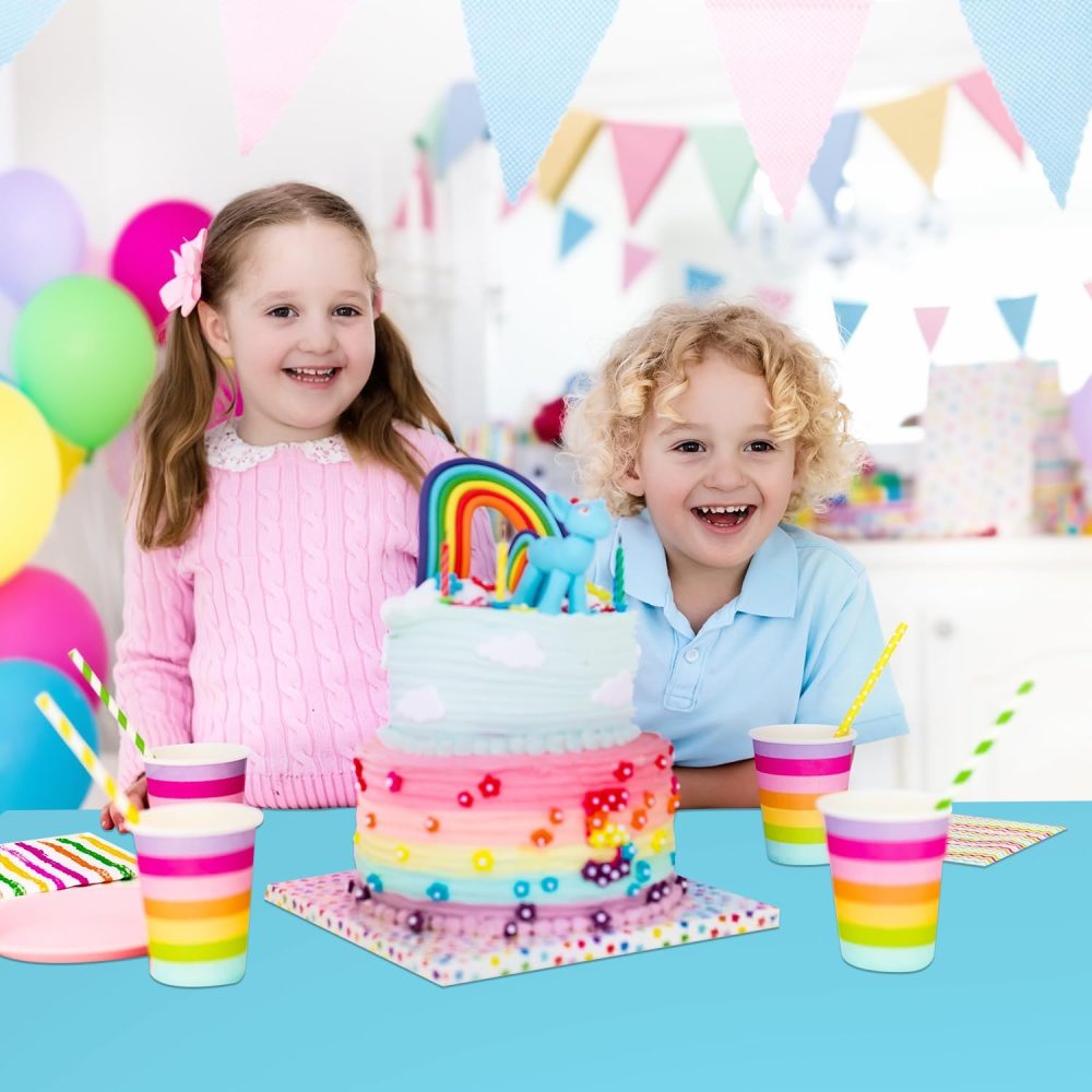 2Pcs 137 * 274cm Pastel Blue Table Cloth Table Covers,Easter Party Rectangular Dining Table Cover Baby Blue Table cover Plastic Tablecloths for Baby Shower,Easter,Birthday Party Decoration - Image 2