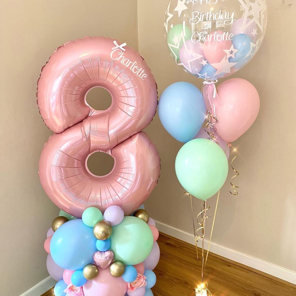 Pink Number 18 Balloon,40Inch Large Light Pink Foil 18th Birthday Balloons,Pastel Pink Number 18 Helium Balloons for Girls Boys 18th Birthday Anniversary Party Supplies Decorations - Image 3