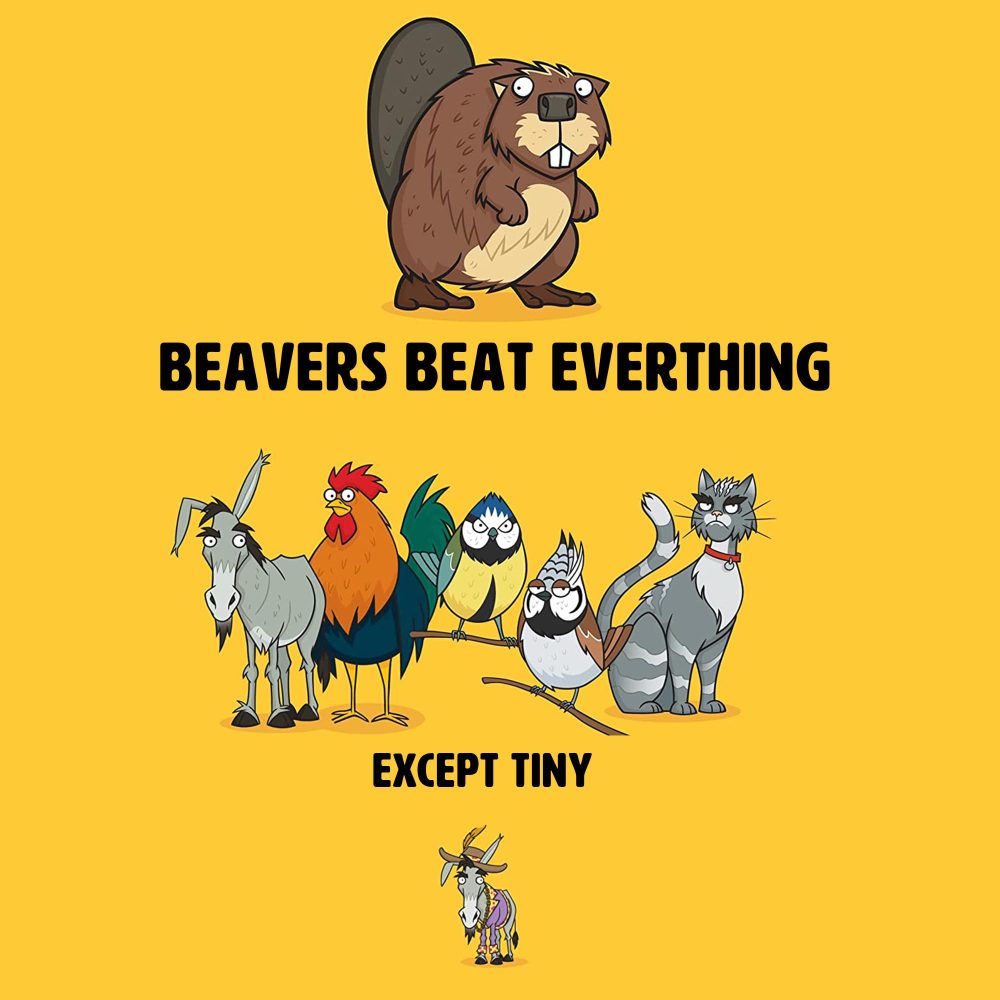 Ginger Fox Giant Beaver Tiny! Party Card Game | Hilarious Boasting Fun for Grown Up | Silly Wordplay | Great for Game Night with Friends | Naughty Nature Animal Games for 2+ Players, Ages 16+ - Image 5