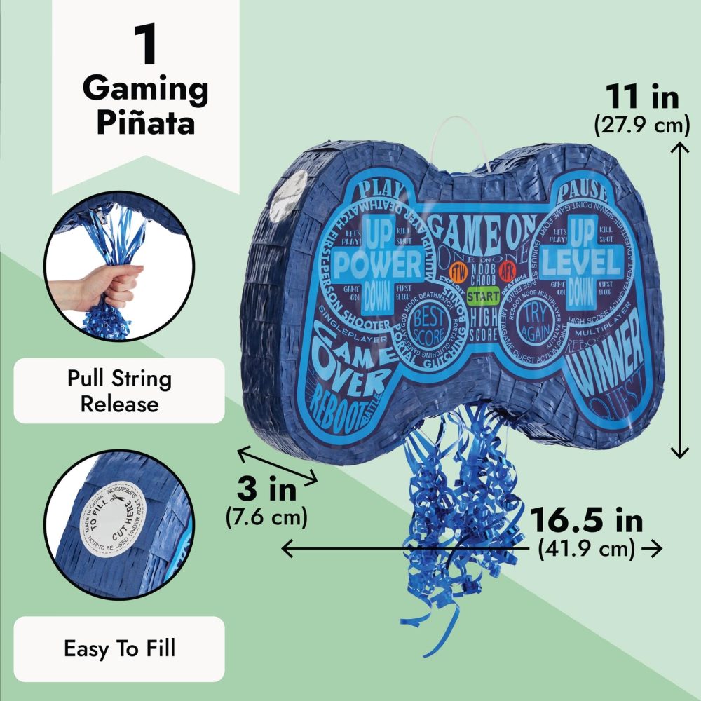 Video Game Controller Pinata for Boys Birthday Party (16.5 x 11 x 3 In) - Image 7