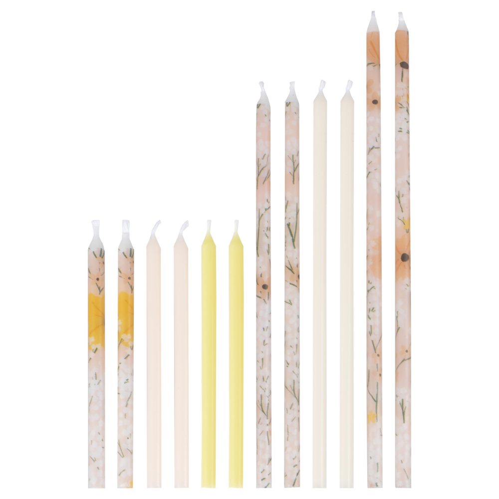 Ginger Ray Floral Pastel Tall Cake Candle Holders 12 Pack - Image 4