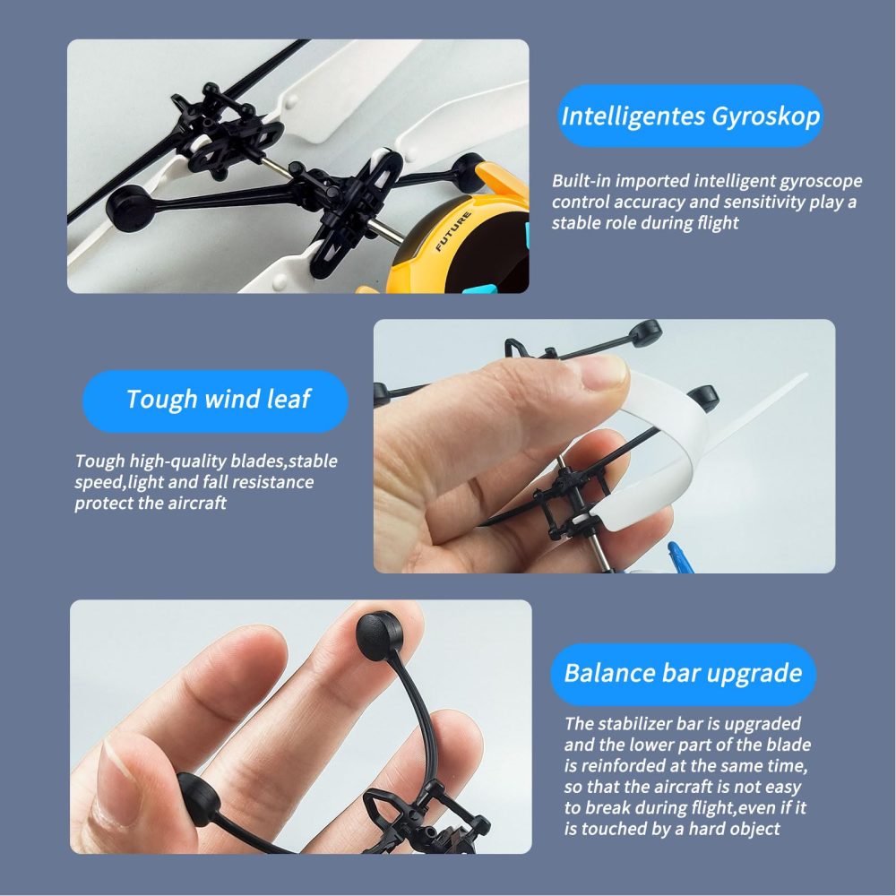 Flying Ball Robot Drone for Kids - Mini Induction Rc Flying Toy Boys Girls Gifts,Rechargeable Ball Drone Infrared Induction Helicopter for Indoor and Outdoor Games with Remote - Image 4