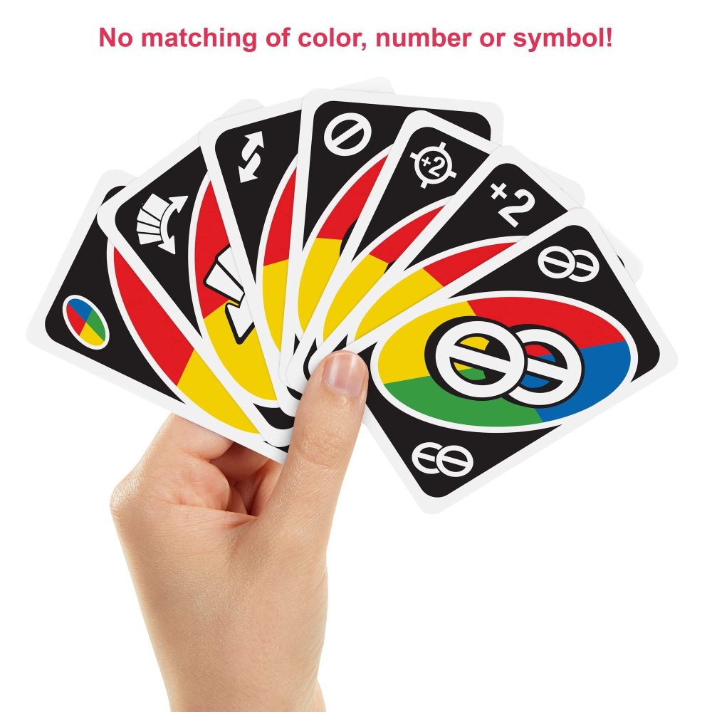 UNO All Wild Card Game with 112 Cards, Gift for Kid, Family & Adult Game Night for Players 7 Years & Older, HHL33 - Image 5