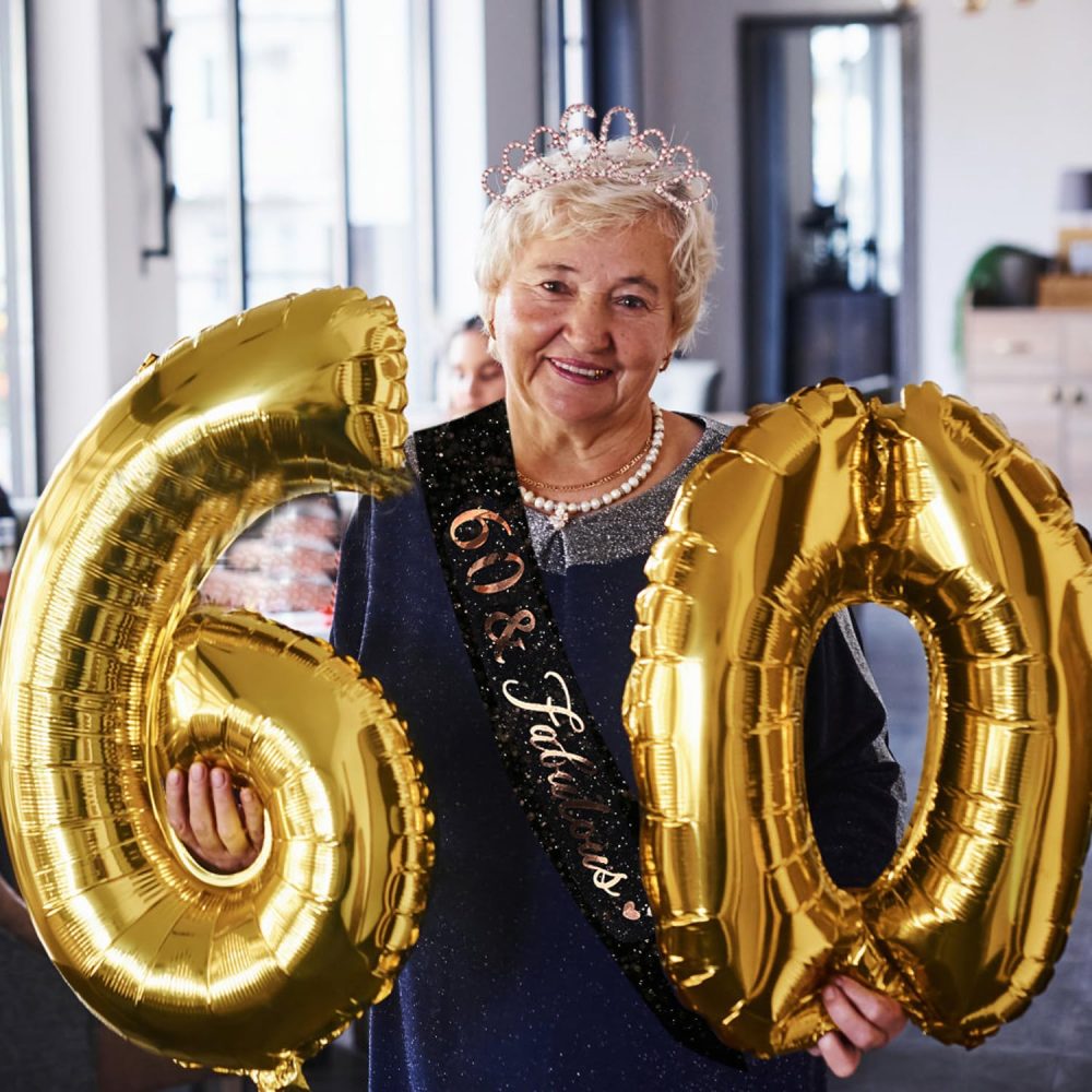 Rose Gold 60th Birthday Sash and Crystal Tiara Set - Elegant Birthday Accessories for Women, Perfect 60th Birthday Gifts, Decorations, and Party Supplies - Image 2