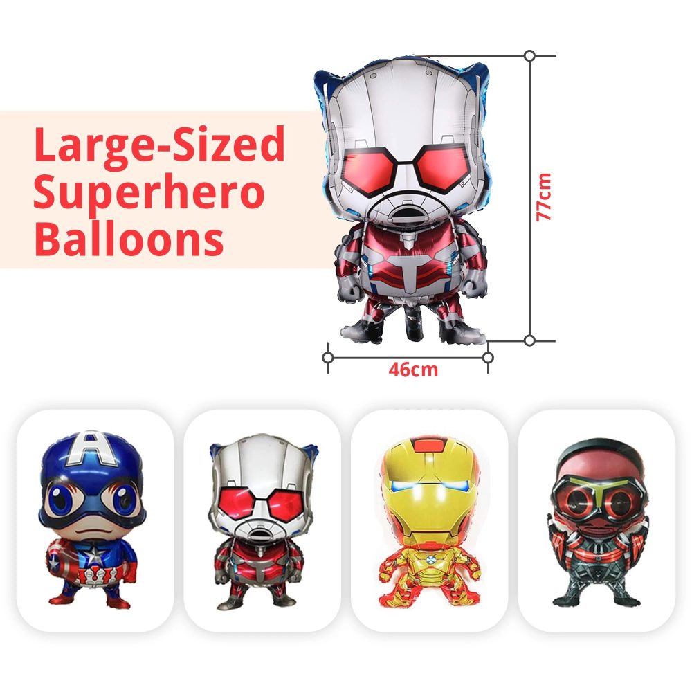Direct Spech Ltd - 72 Pack Superhero Birthday Party Decorations Set with Balloons Arch, Superheroes Backdrop and Happy Birthday Banner Perfect for Boys Superheroes Themed Birthday Party - Image 4