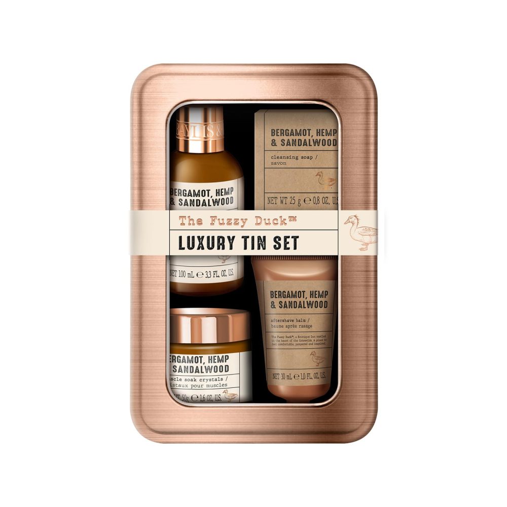 Baylis & Harding The Fuzzy Duck Bergamot, Hemp & Sandalwood Men's Luxury Grooming Tin Gift Set - Vegan Friendly (Pack of 1) - Image 7