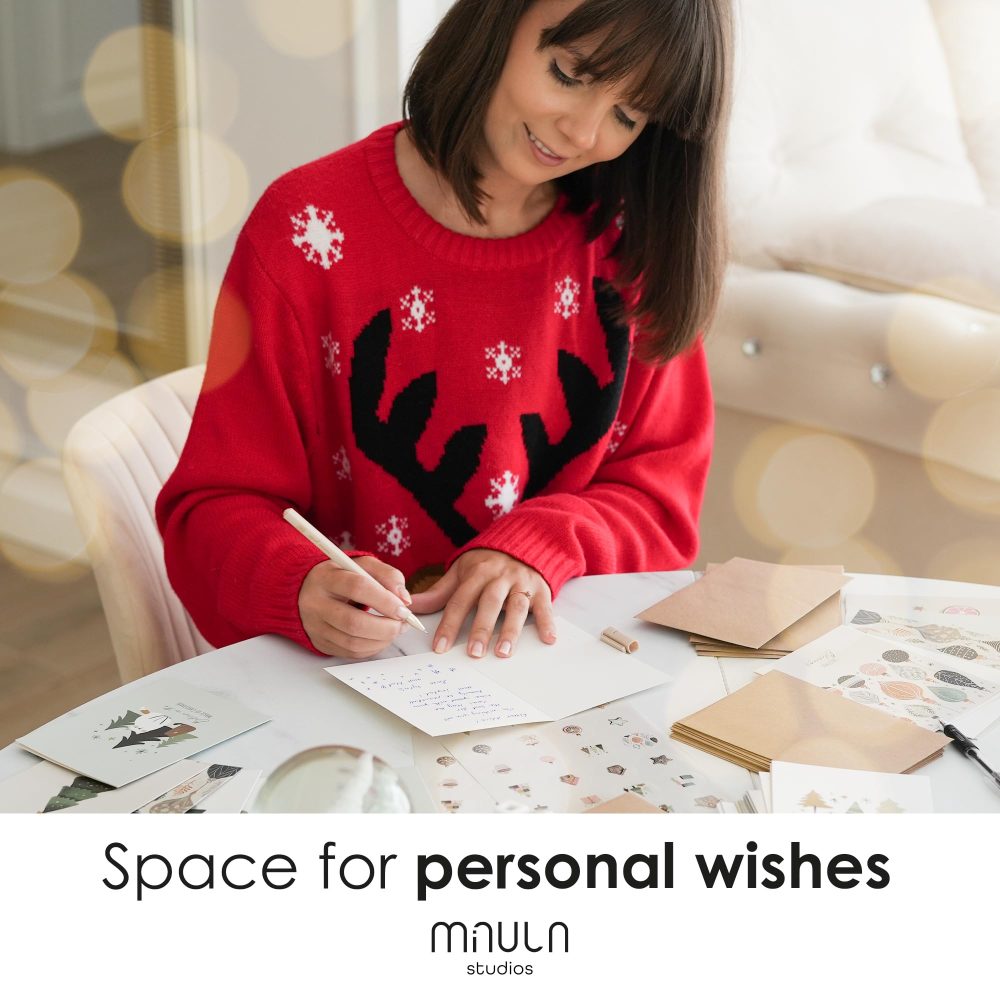30 Christmas Cards With Envelope - Cards for Christmas A6 - Christmas Cards Pack of 30 - Xmas Cards 2024 - Christmas Card Set Postcards - Box of Christmas Cards - Boxed Christmas D013_UK - Image 3