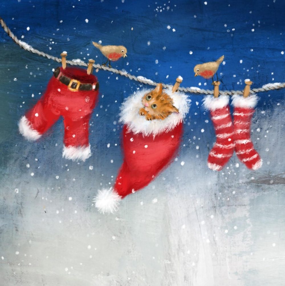 Cancer Research UK Box of 24 Charity Christmas Cards - 2 Designs - Dogs & Cats - Image 5
