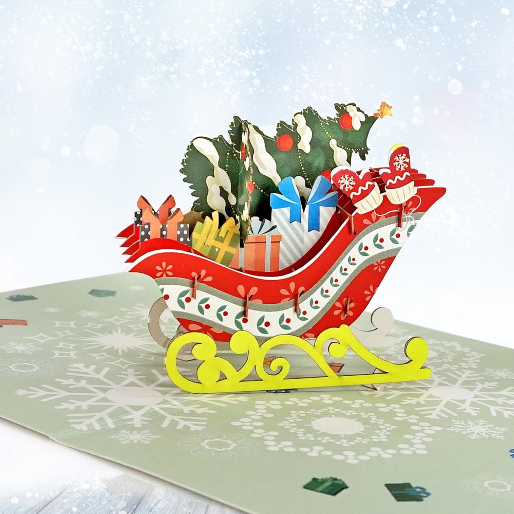CUTPOPUP Pack 5 Christmas Cards, Christmas Cards 2024, 3D Xmas Cards 2024, Merry Christmas Pop Up Cards, Christmas Cards for Her, Him, Wife, Husband, Mum, Dad (Xmas 5Pack) US8-SET1UK1218 - Image 3
