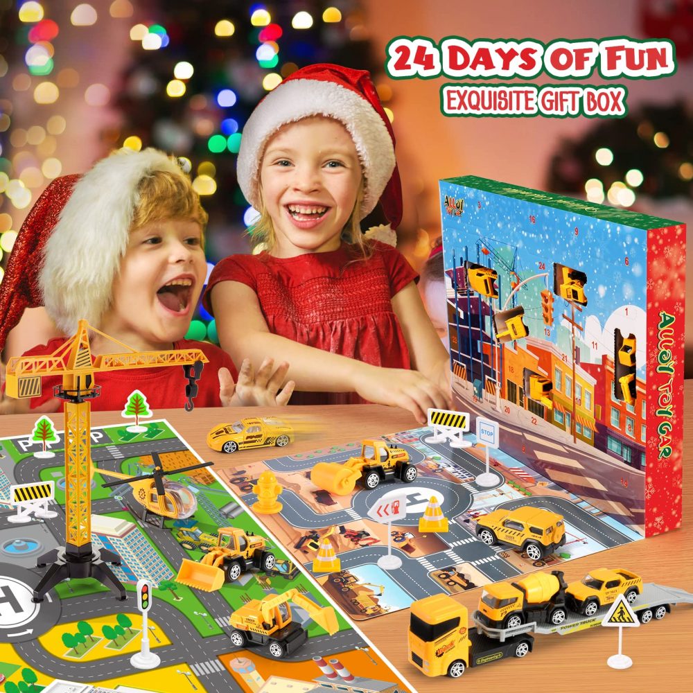MDINGTD Kids Advent Calendar 2024, Toys Cars for 3 4 5 6 7 Year Old Boys Advent Calendar 2024 Kids' Play Vehicles 3-8 Year Old Boy Gifts Christmas Calendar Toy Advent Calendar Advent Calendar for Kid - Image 6