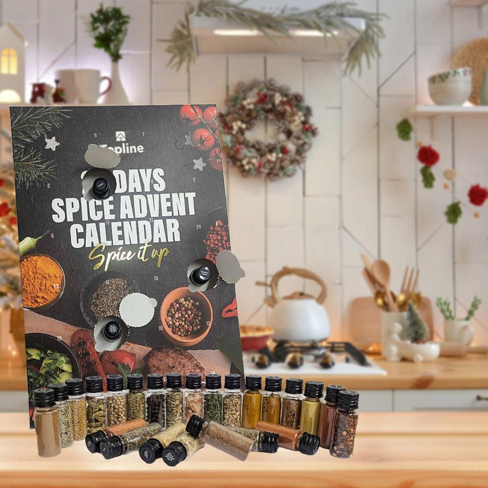 Gourmet Spice Advent Calendar 2024 for Chefs - Premium 24 Seasoning, Mixed Herbs & Spice Jars Unique Advent Calendar for Stocking Filler, Christmas Gifts, Birthdays - Image 4
