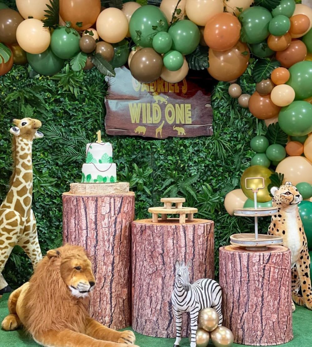 Brown and Green Balloon Arch Kit, 147pcs Coffe Brown Orange Gold Balloon Garland with Nude Green Balloon Latex Balloons for Jungle Safari Wild One Woodland Party Birthday Garden Party Decoration - Image 6