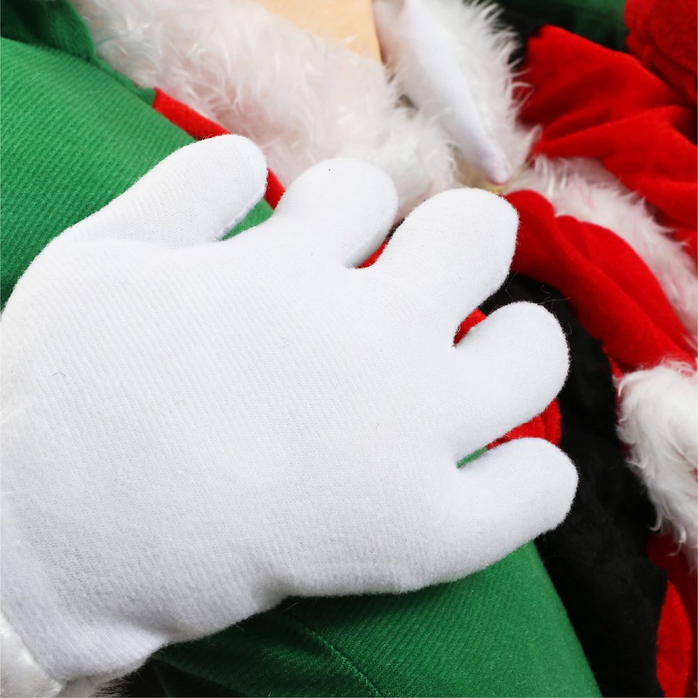 Santa Costume Adults Fancy Dress - One Size - Santa Claus Pick Me Up Father Christmas Costume with Stuffed Legs and Adjustable Elasticated Waistband - Image 4