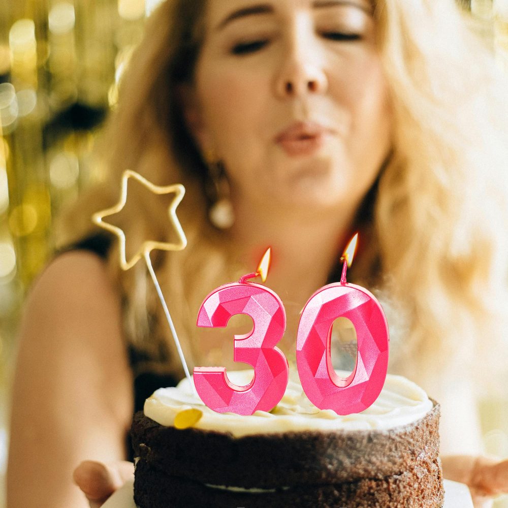 21st Birthday Candles Hot Pink Number 21 Candles for Birthday Cake, 21 Birthday Candles 21st Candles for Cake, 21st Birthday Cake Candles Cake Toppers for 21 Year Old Girls Her Rose Gold - Image 2