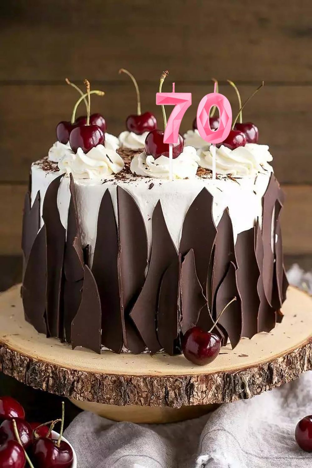70th Birthday Candles, Pink Number Candles Birthday Decoration, Happy Birthday Cake Toppers, for Birthday Parties Weddings Company Anniversaries (Pink, 70) - Image 4