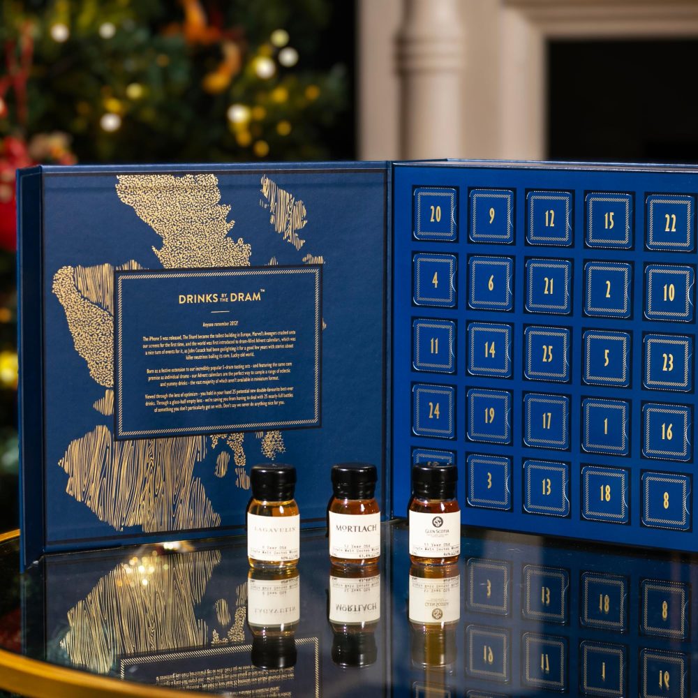 Scotch Whisky Advent Calendar 2024 | Drinks by the Dram | 25 x 30ml Whisky Drams | Includes Glenfiddich, Glenfarclas, Balvenie and more | Single Malt, Blended, Grain - Image 4