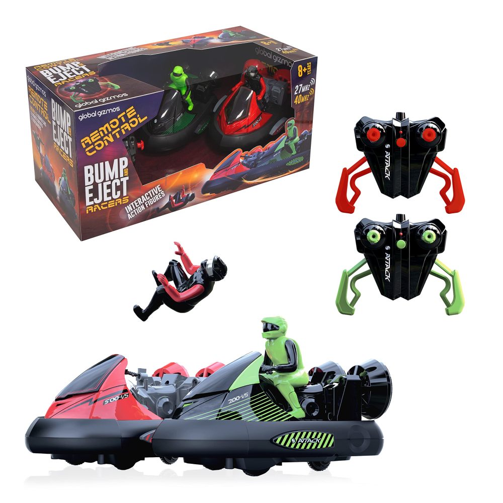 Global Gizmos 55829 RC Bump 'n Eject Bumper Car / 2 Players/USB Charging / 2.4GHZ Control - Image 2