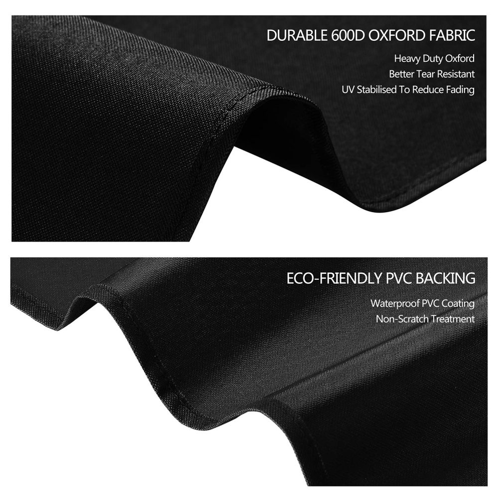 Dokon Christmas Wrapping Paper Storage Bag, Waterproof, Heavy Duty, Rip Resistant 600D Oxford Fabric Gift Wrap Storage Organiser Bags with 3 Compartments (82 x 13 x 34cm) - Black - Image 2