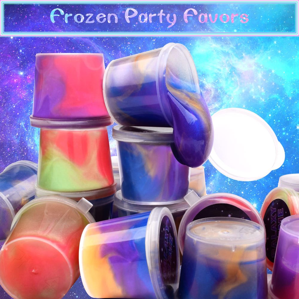 20 Packs Colorful Galaxy Slime, Stretchy & Non-Sticky,Idea Stocking Stuffers for Christmas,Party Favors for Kids, Sensory and Tactile Stimulation, Stress Relief, Educational Game, for Girls & Boys - Image 5