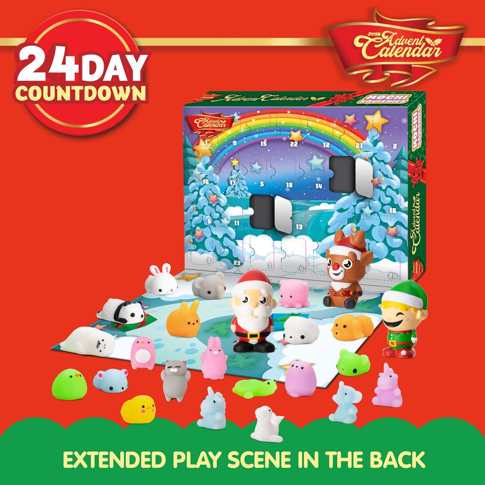 JOYIN 2024 Mochi Squishy Toys Advent Calendar Christmas 24 Days Countdown Advent Calendar Including 21 Cute Mochi Animal squishy toys and 3 Big Slow-Rising Squishy Toys - Image 6