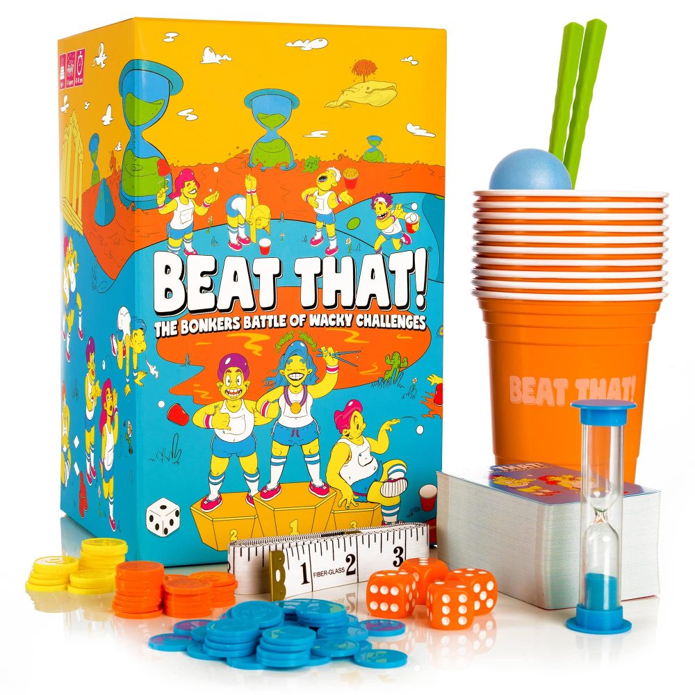 Gutter Games Beat That Game - The Bonkers Battle of Wacky Challenges - Family Games for Kids and Adults - Card and Board Games, Encourages Fun, Creativity, and Memorable Moments in Parties - Main Game - Image 2