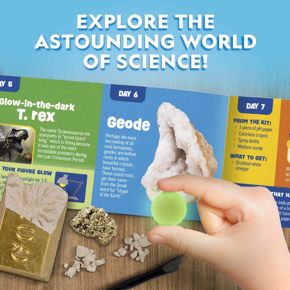 Blue Marble National Geographic Science Kit & Rock Collection Advent Calendar 2024 – Science Advent Calendar with 24 Days of Science Experiments, Gemstones & More for Kids, STEM Projects for Kids Ages - Image 6